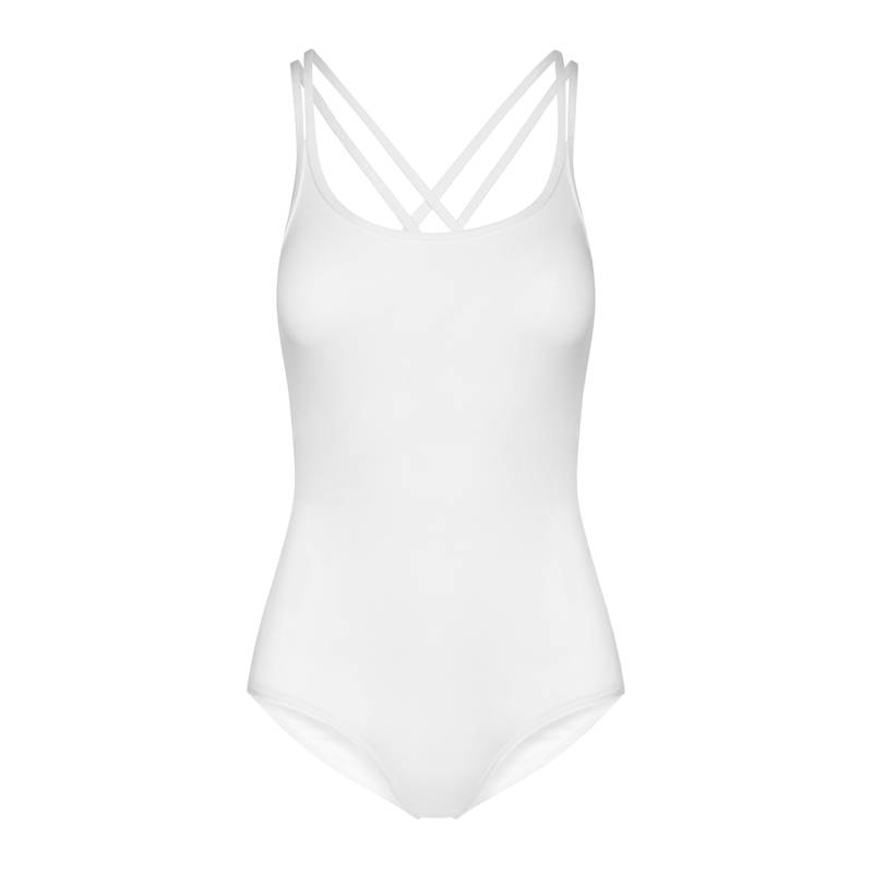 Hvit kryss camisole bomull, Rumpf